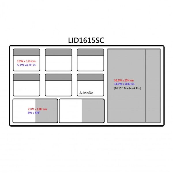 A-MoDe Laptop Lid Organizer for Pelican 1615 - LID1615SC - Image 6