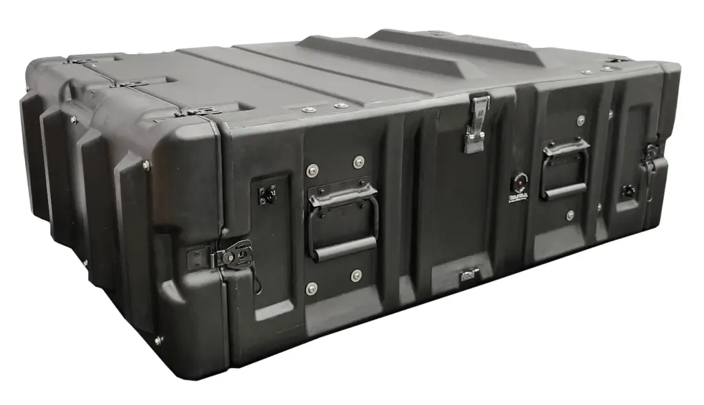 Home 11 Rugged Pelican 3U Classic Rack Case with 27-inch rack depth