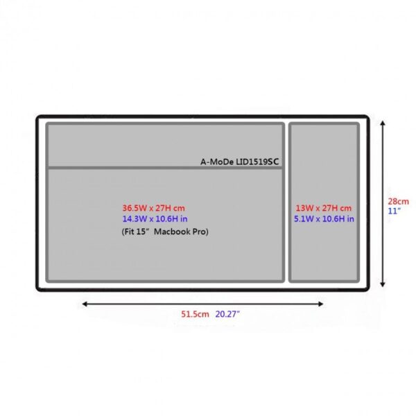 A-MoDe 15", 16" Laptop Lid Organizer for Pelican 1510, 1535 - Image 5