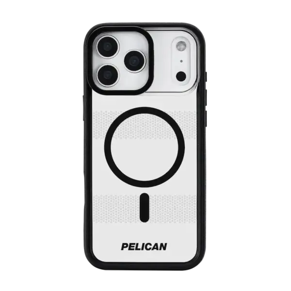 Pelican Protector MagSafe Case with Stand for iPhone 17 Pro Max - Clear / Black