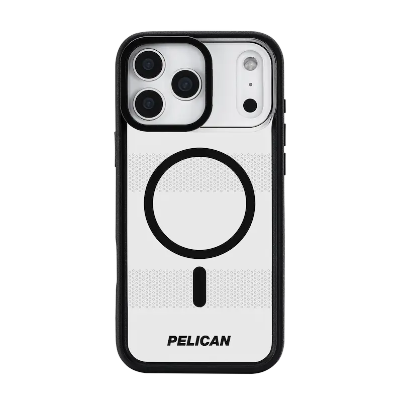 Pelican Protector MagSafe Case with Stand for iPhone 17 Pro Max - Clear / Black