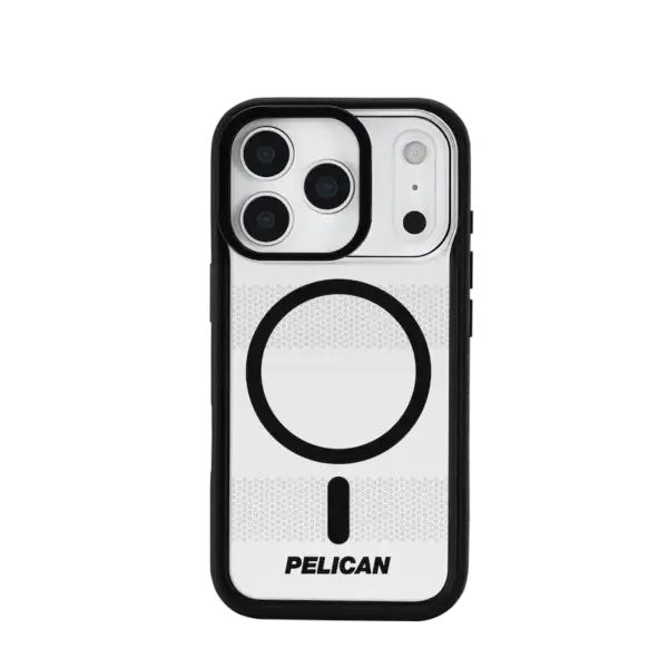 Pelican Protector MagSafe Case with Stand for iPhone 17 Pro - Clear / Black