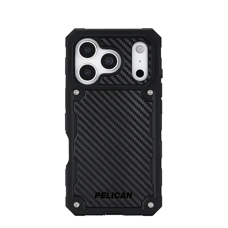 Pelican Shield MagSafe Case with Holster for iPhone 17 Pro - Carbon Fiber