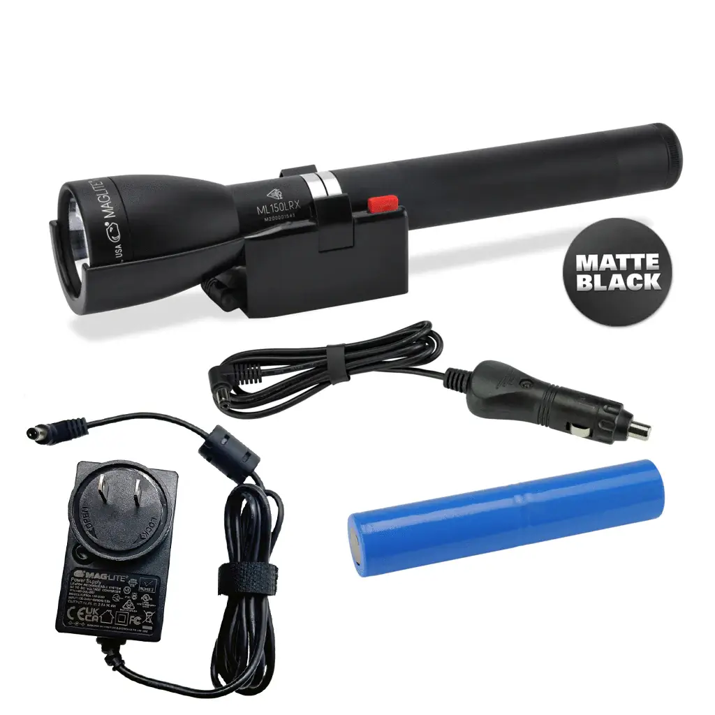 Maglite ML150LRX Rechargeable LED Flashlight System (Matte Black) - Image 3