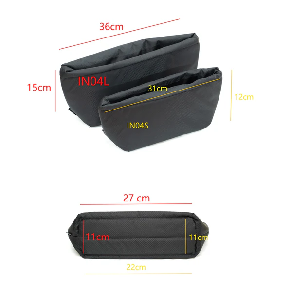 A-MoDe IN04 waterproof nylon camera insert with 10mm protective padding