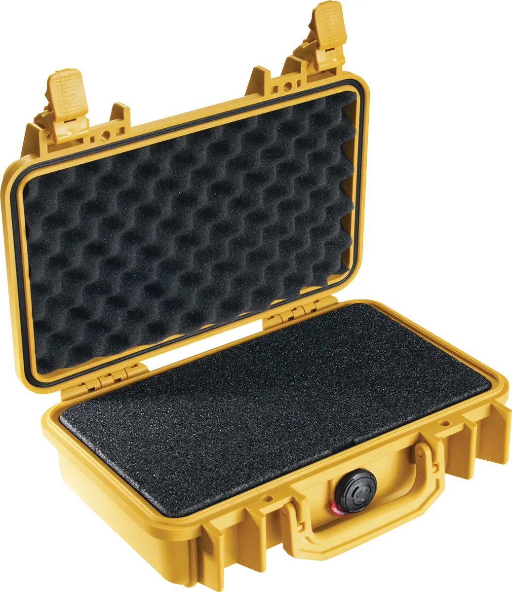 Pelican 1170 Case with Foam - yellow