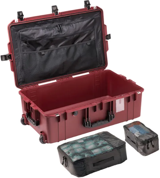 Pelican 1595 Air travel case in oxblood