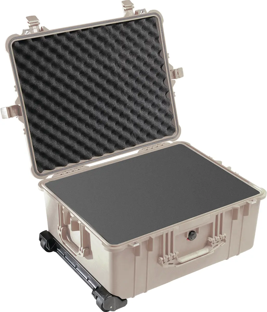 pelican 1610 protector case desert tan foam
