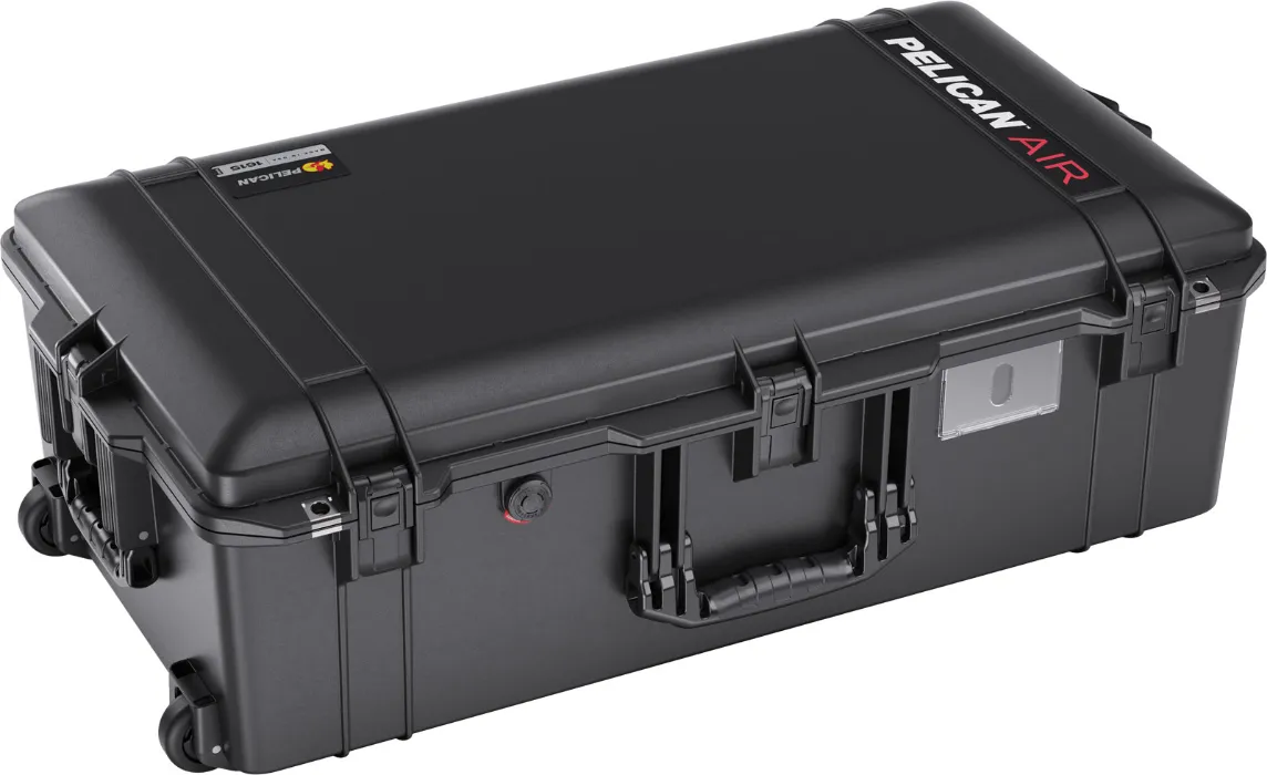 Black Pelican 1615 Air wheeled case with extension handle