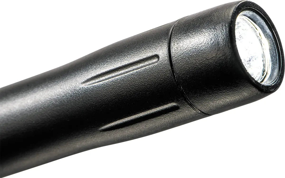 Pelican 1970 penlight with integrated clip and AAA battery power