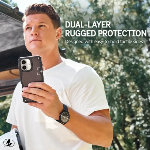Pelican Sheild MagSafe Case | iPhone 16 | Carbon Fiber - Image 3