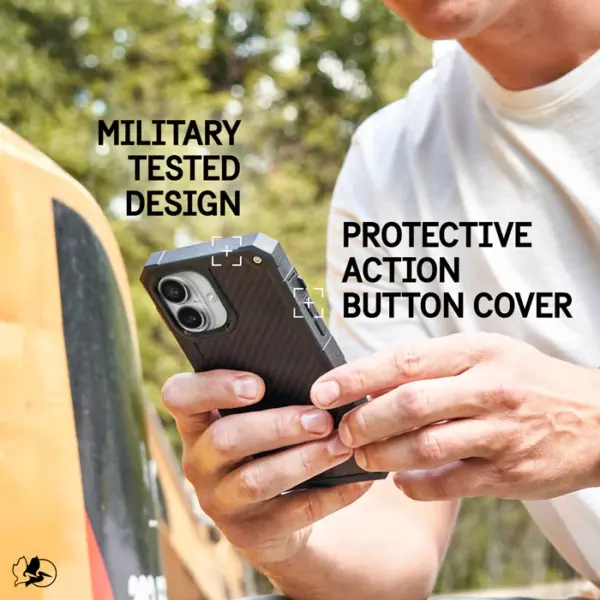 Pelican Sheild MagSafe Case | iPhone 16 | Carbon Fiber - Image 4