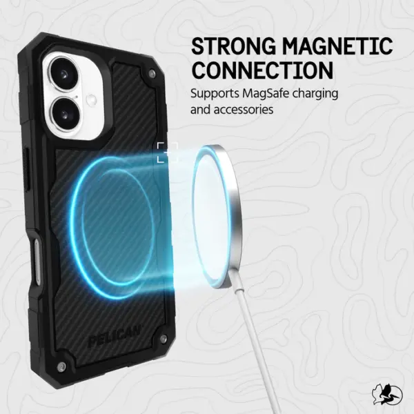 Pelican Sheild MagSafe Case | iPhone 16 | Carbon Fiber - Image 6