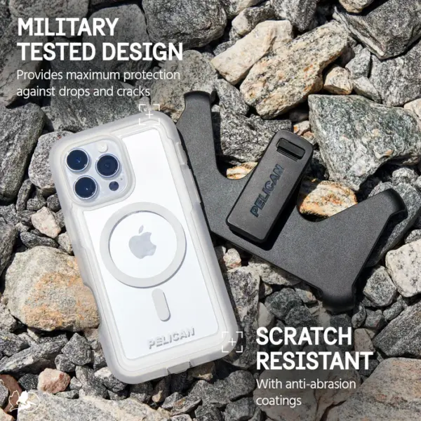 Pelican Voyager MagSafe Case with Holster for iPhone 16 Pro | Clear - Image 4