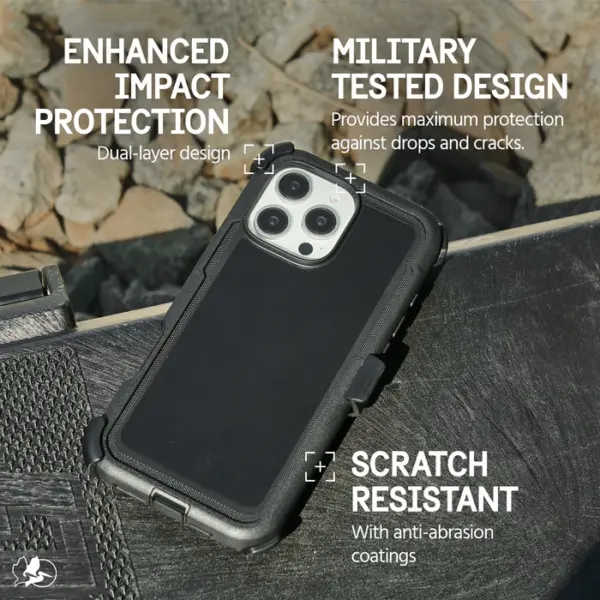 Pelican Voyager MagSafe Case with Holster for iPhone 16 Pro | Black - Image 4