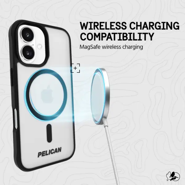 Pelican Ranger MagSafe Case | iPhone 16 | Clear/Black Frosted - Image 6
