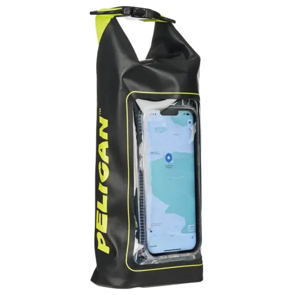 Pelican Marine Waterproof 2L Dry Bag (Black/Hi Vis Yellow)