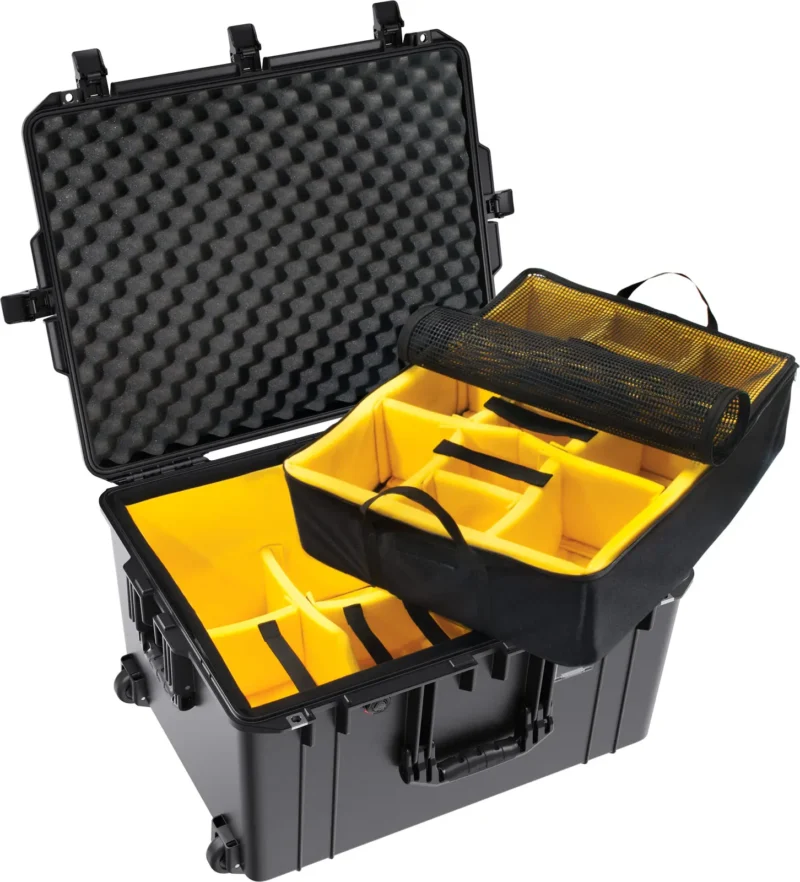 pelican 1637 air case with padded dividers