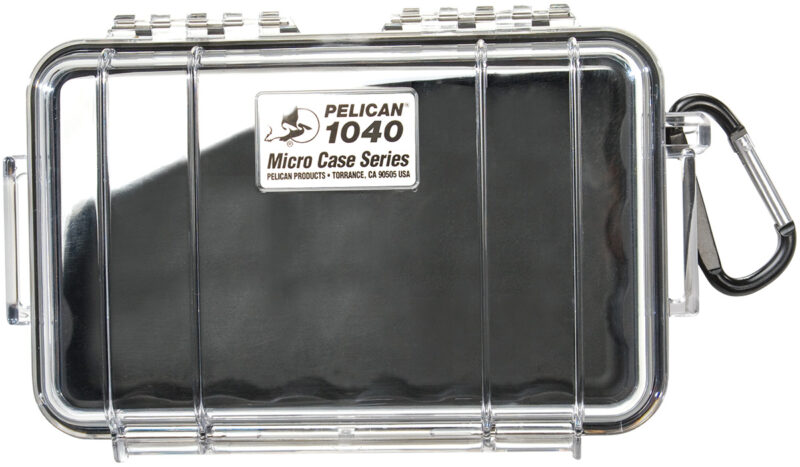 pelican 1040 micro case clear with black
