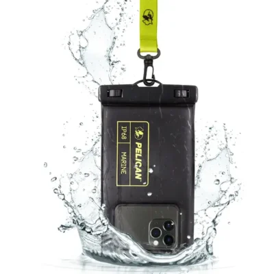 Pelican Marine Waterproof Floating Pouch (BLACK/HI VIS YELLOW)