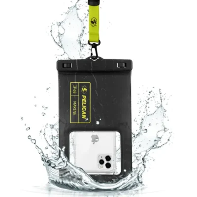 Pelican Marine Waterproof Floating Pouch XL (BLACK/HI VIS YELLOW)