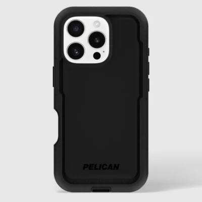 pelican voyager magsafe case with holster for iphone 16 pro | black